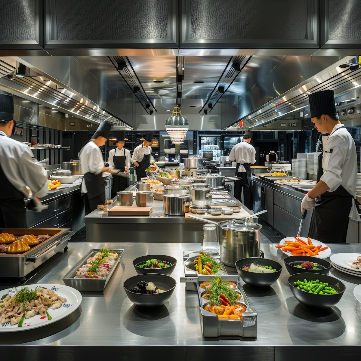 modern day restaurant kitchen chefs d3